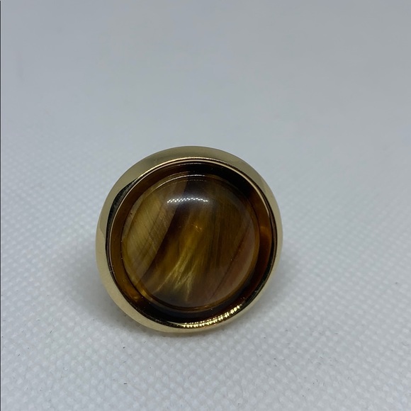 House of Harlow 1960 tiger eye cocktail ring - Picture 2 of 7